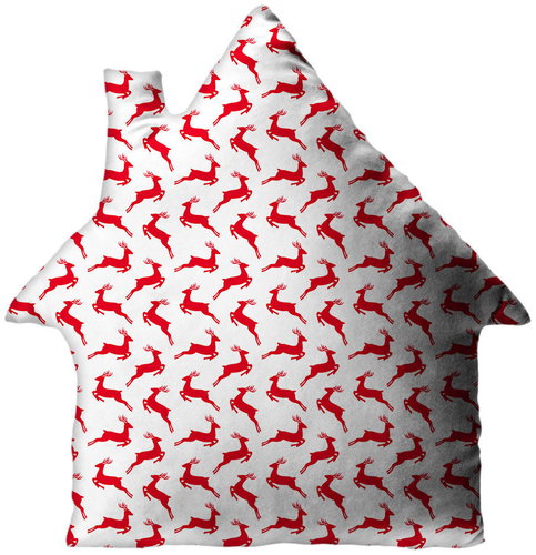 Impar 3D ‘Chaloupka’ cushion with reindeer - Pillow - Main image