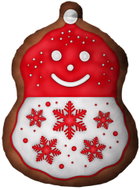 Impar 3D Snowman Cushion with Icing - Pillow