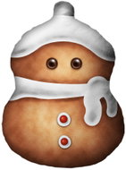 Impar 3D Snowman Cushion - Pillow