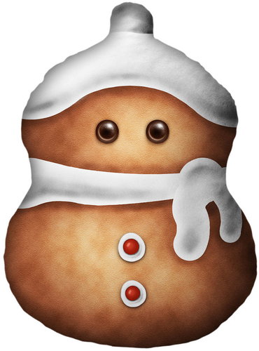 Impar 3D Snowman Cushion - Pillow - Main image
