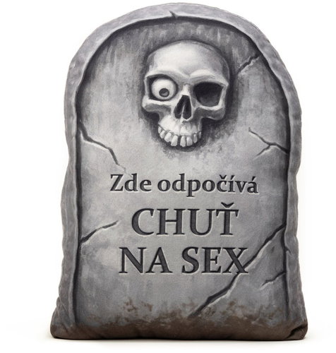 Impar 3D ‘Gravestone’ Cushion – sex - Pillow - Main image