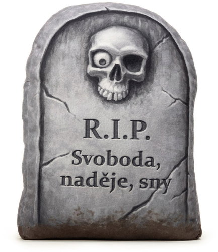 Impar 3D ‘Gravestone’ Cushion – Life - Pillow - Main image