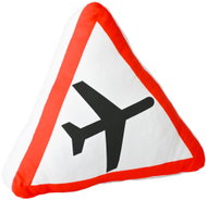 Impar 3D cushion – Caution: Airport - Pillow