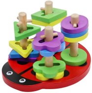 Motor Skill Toy Malatec 7710 Educational wooden labyrinth 18 cm Ladybug - Motorická hračka