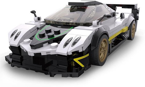 Jamara Pagani Zonda R 1:28 Bricks white - Building Set - Main image