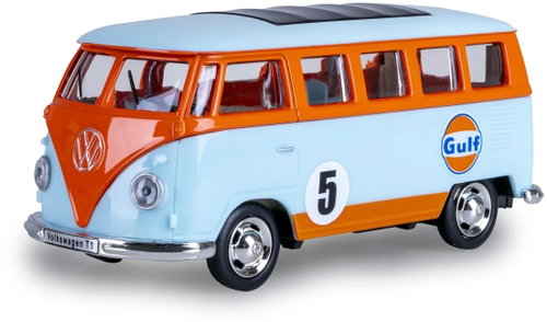 Jamara Volkswagen T1 Diecast 1 : 38 light blue - Metal Model - Main image