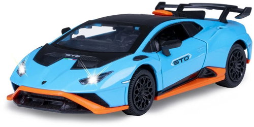 Jamara Lamborghini Huracán STO Diecast 1:32 blue including batteries - Metal Model - Main image