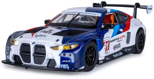 Jamara BMW M4 GT3 Diecast 1:24 white including batteries - Metal Model - Main image