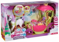 Mattel Dreamtopia Barbie Sweetville Kingdom mit Einhorn und Kutsche - Spielset