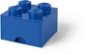 LEGO tároló doboz 4 fiókkal - kék - Tároló doboz
