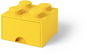 LEGO 4-stud Storage Brick with a Drawer - Yellow - Storage Box