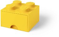 LEGO Aufbewahrungsbox 4 mit Schublade - Gelb - Aufbewahrungsbox