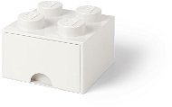 LEGO Storage Box 4 with Drawer - White - Storage Box
