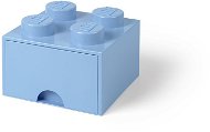 LEGO Úložný box 4 so zásuvkou – svetlo modrá - Úložný box