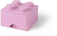 LEGO Úložný box 4 so zásuvkou – svetlo ružová - Úložný box