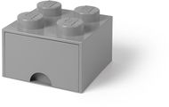 LEGO Úložný box 4 s šuplíkem - šedá - Úložný box