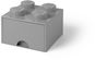 LEGO Úložný box 4 s šuplíkem - šedá - Úložný box