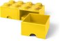 LEGO Storage Box 8 With Drawers - Yellow - Storage Box