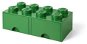 LEGO Aufbewahrungsbox 8 mit Schubladen - dunkelgrün - Aufbewahrungsbox