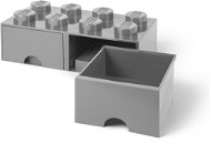 LEGO Úložný box 8 so zásuvkami – sivá - Úložný box