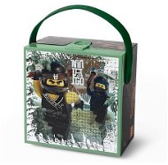 LEGO Ninjago Brotbox mit einem Handgriff - Armee grün - Snack-Box
