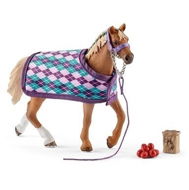 Schleich 42360 English thoroughbred with blanket - Figure