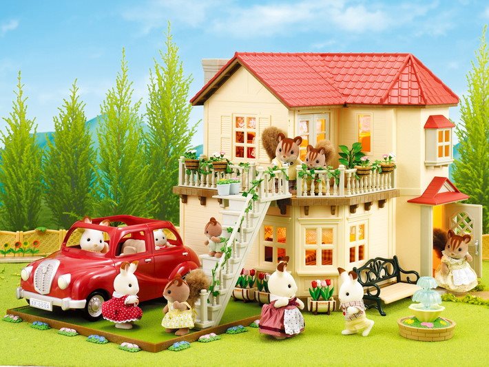 Sylvanian city house with lights online