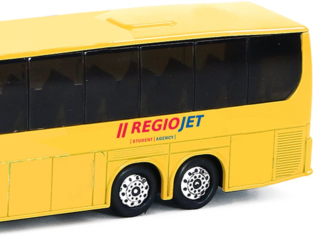 Yellow 2025 bus toy