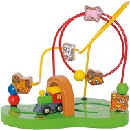 Woody Motorický labyrint Vláčik - Didaktická hračka