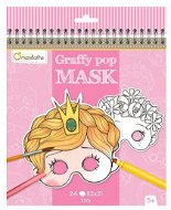 Avenue Mandarine Karnevalové masky na vymaľovanie pre dievčatá - Kreatívna hračka