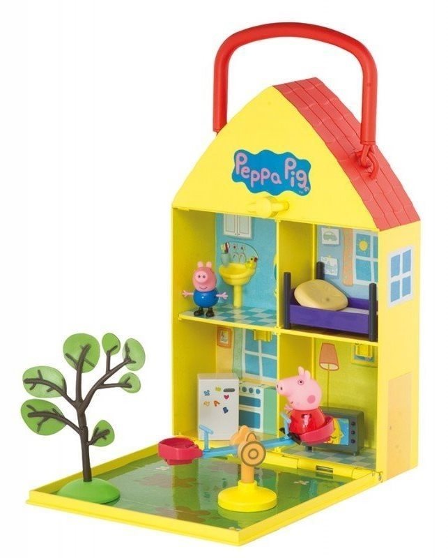 Peppa house and store garden playset