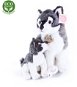Rappa Sitting Wolf with Baby, 27cm - Soft Toy