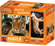 National Geographic 3D Puzzle s figúrkou Tiger - Puzzle
