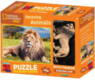 National Geographic 3D Puzzle with Lion Fig - Jigsaw Puzzle