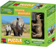 National Geographic 3D puzzle Orrszarvúkkal - Puzzle