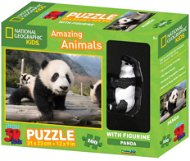 National Geographic 3D Puzzle s figúrkou Panda - Puzzle