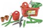 Androni Spielset - Gartengeräte im Korb - Kinderwerkzeug