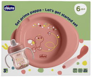 Chicco Set prima pappa 6m+ warming plate, training cup and spoon set pink - Children's Dining Set
