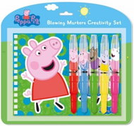 JIŘÍ MODELS Set s foukacími fixy a notesem Prasátko Peppa - Felt Tip Pens