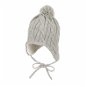 Children's Hat Sterntaler pletená šedá bambule 4701755, 10547x1047841930 - Dětská čepice
