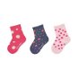 Sterntaler girls 3 pairs dark pink, strawberry 8322125, 18 - Socks