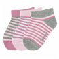 Sterntaler children's pink ankle boots with stripes 3 pairs 8512020, 18 - Socks