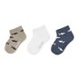Sterntaler children's grey ankle boots, sharks 3 pairs 8512121, 18 - Socks