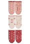 Sterntaler členkové detské, srdiečka, motýliky, ružové, krémové, červené 8512222, 18 - Ponožky