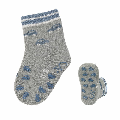 Sterntaler for climbing non-slip grey cars 8111901, 18 - Socks - Main image