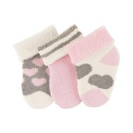 Sterntaler novorodenecké 3 páry ružové 8201814, 0 - Ponožky
