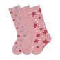 Sterntaler podkolienky 3 páry dievčenské ružové s ligotom 8451921, 18 - Ponožky