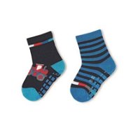 Sterntaler anti-slip ABS boys 2 pairs dark blue digger 8002120, 18 - Socks