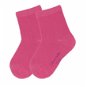 Sterntaler Pure jednofarebné 2 páry tmavoružové 8501720, 14 - Ponožky