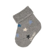 Sterntaler with cuff, stars, grey 8301900, 16 - Socks